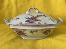 Epiag Czechoslovakia Bridal Rose Floral Square Covered Tureen w Handles picture