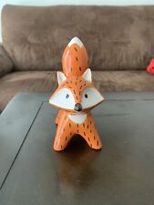 Orange And White Ceramic Decorative Fox picture