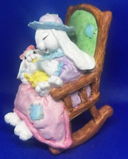 Vintage Patchville Bunnies Easter Rabbit Lullaby Bunny Figurine picture