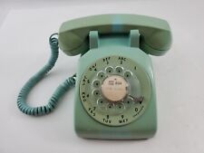 Vintage Western Electric Blue Rotary Dial Desk Phone Bell System 500DM picture