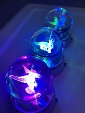 Custom 80mm Crystal Poké balls with color changing LED base picture
