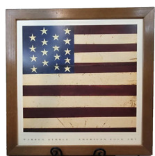 Warren Kimble American Flag Framed Painting picture