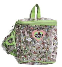 Vintage 1999 Powerpuff Girls Clear Neon Green Backpack picture