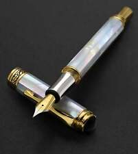 Xezo Handcrafted Maestro White Mother of Pearl Medium Fountain Pen. LE, Handmade picture