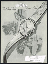 1950 Vintage Recta Grand Prix Watch Factory Mid Century Photo Art Print Ad picture
