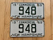 1969 New Hampshire Three Digit License Plate Pair picture