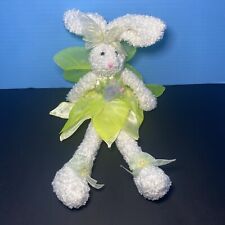 Delton Products Plush Fairy Bunny Rabbit Yellow Wings Tulle Flower Dress 13