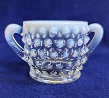 Vintage Fenton Hobnail Opalescent Glass Individual/Mini Sugar Bowl  picture
