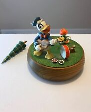 ANRI Walt Disney Italy Wooden DONALD DUCK Music Box  1971 (Doesn’t Work) As Is picture