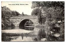 1925 North River Bridge, Hanover, MA Postcard picture