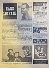 1964 Country Singer Lawrence Hank Locklin picture