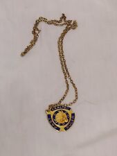 Vintage Elks BPOE Past Exalted Ruler Necklace and Medallion Esperance NY 1984-85 picture