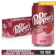 Dr Pepper Strawberries & Cream Soda 12 oz - 12 Pack picture