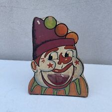 Original Vintage Carnival Beanbag Toss Game Clown Face picture