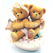 Cherished Teddies Cupid Covered Heart Trinket Box 1994 3.5 Inch Vintage 111015 picture