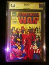 INFINITY WAR #1 CGC 9.6 SS NM/MT WP SIGNED BY JIM STARLIN picture