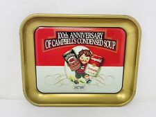Vintage CAMPBELL'S SOUP 1997 100th ANNIVERSARY METAL SERVING TRAY 13”x11” USA picture