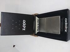 Vintage 🔥  Zippo Silver Brushed Lighter Unfired W Box Full Size picture