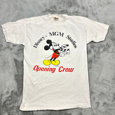 Vintage Disney Shirt Medium White Opening Crew MGM Studios Signal Made in USA picture