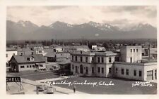 RPPC Anchorage AK Alaska City Hall Hoyt Motor Co Downtown Photo Postcard C57 picture