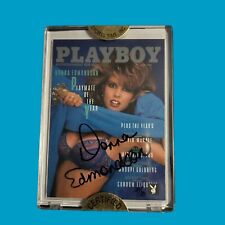 Donna Edmondson Playboy Card June 1987 On Card Auto 18/30 picture