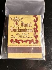 MATCHBOOK - HOTEL BUCKINGHAM - NEW YORK, NY  - UNSTRUCK picture