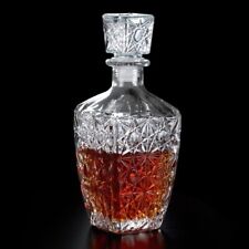 Whiskey Decanter Glass Crystal Liquor Scotch Vodka Bourbon Bottle Vintage Gift picture