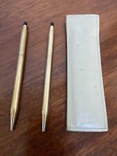 Vintage CROSS 10K Gold Filled Pen & Pencil Set with Accessories picture