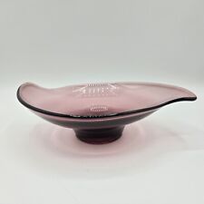 Vintage Viking Glass Amethyst Purple Epic Bon Bon Dish Bowl 7.5