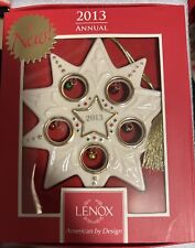 Lenox 2013 Jolly Jingle Star Ornament In Box picture