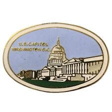 Vintage United States Capitol Washington D.C. Scenic Travel Souvenir Pin picture