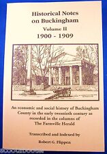 HISTORICAL NOTES on BUCKINGHAM 1900-1909 - ARVONIA, Virginia DILLWYN, VA Willis picture