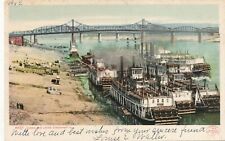 CINCINNATI OH - Along The Levee Postcard - udb (pre 1908) picture