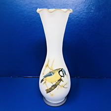 Enesco Frosted White Bird Vase 8