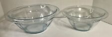 Fire King Philbe Sapphire Blue Mixing Bowls Anchor Hocking Set Of 2 Vintage picture