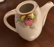 Vintage Ohata Teapot no lid White with Raspberry design picture