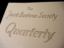 Dr. Charles Muses,The Jacob Boehme Society quarterly,Autumn c. 1953 Vol 1,No. 5 picture
