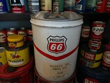 VINTAGE~ PHILLIPS 66 MOTOR OIL 5 GALLON METAL CAN~ DATED 26-5-1974 picture