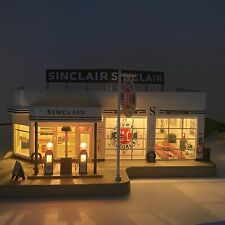Sinclair Gasoline Service Gas Station Pump Danbury Mint Clock Light Up Electric picture