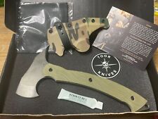 Toor Knives Tomahawk Covert Green Gunkote Blade / D2 Steel Store Display picture