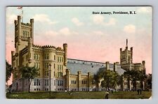 Providence RI-Rhode Island, State Armory, c1939 Antique Vintage Postcard picture