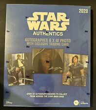 2020 Topps Star Wars Authentics Sealed Box 1 Autographed 8 x 10 1 Trading Card picture