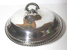 Vintage Wm Rogers Silverplate Elegant Lidded Round Serving Bowl 10
