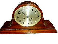 ANTIQUE JUNGHANS WURTTEMBERG B25 MAHOGANY CHIME MANTEL CLOCK picture