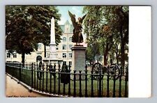 Lowell MA-Massachusetts, Soldier's Monument, Antique Vintage Souvenir Postcard picture