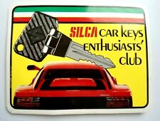 Promotional Stickers Silca Car Keys Enthusiasts Club Italy 80er Classic Car picture