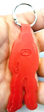 Vintage ECKO Red Plastic Keychain perfect for displaying on a keyring picture
