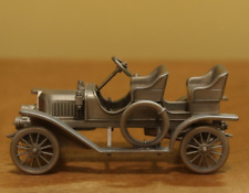 Vintage Danbury Mint 1909 Stanley Steamer pewter car collectible decor 3-3/4