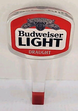 Vintage 80s Budweiser Light Draught Beer Tap Pull Acrylic Lucite Handle picture