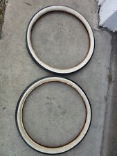 Vintage Whitewall Balloon Bicycle Allstate Safety Tread TIRES Elgin Bluebird picture